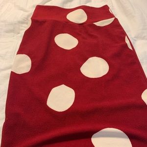 LLR Cassie - NWOT - red and off white polka dot
